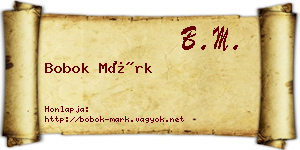 Bobok Márk névjegykártya